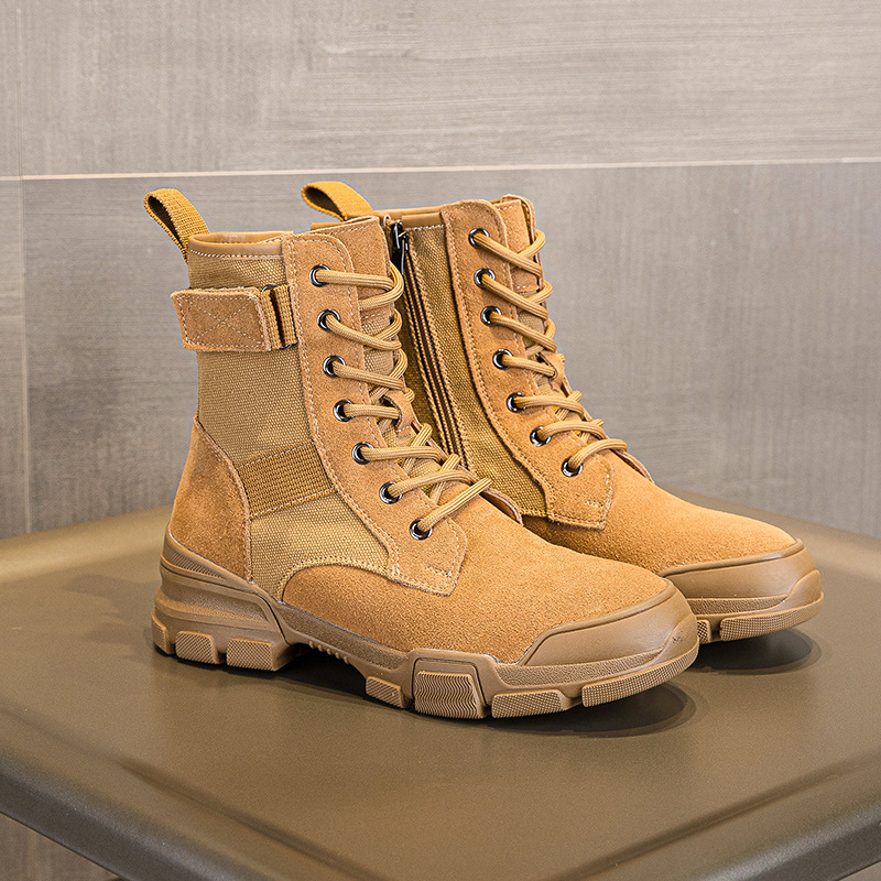 Women'S Fashion Hiking Boots - Botas Femininas de Couro Genuíno 2026