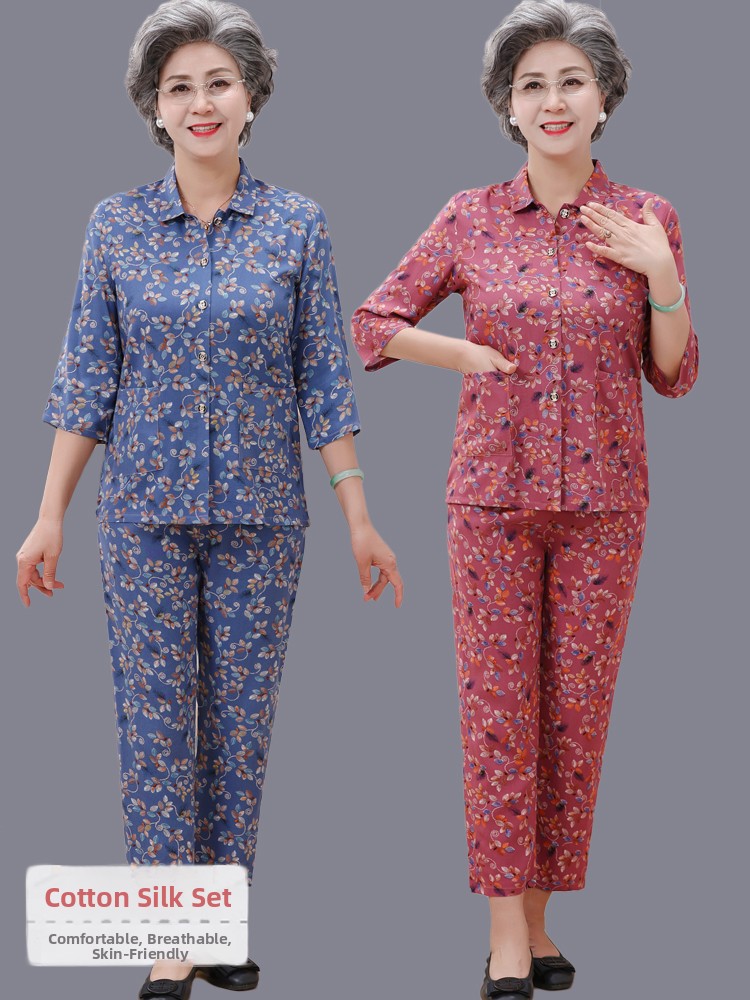 Women Fashion Over 60 - Cardigã Aberto de Seda e Algodão