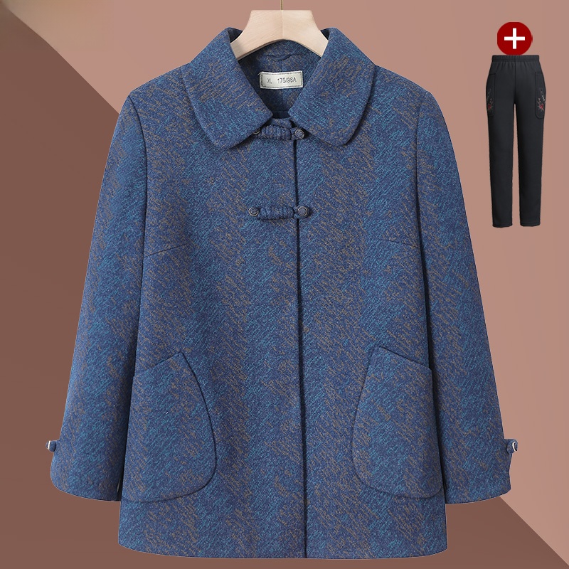 Women Fashion Over 60 - Conjunto de Casaco Fino de Manga