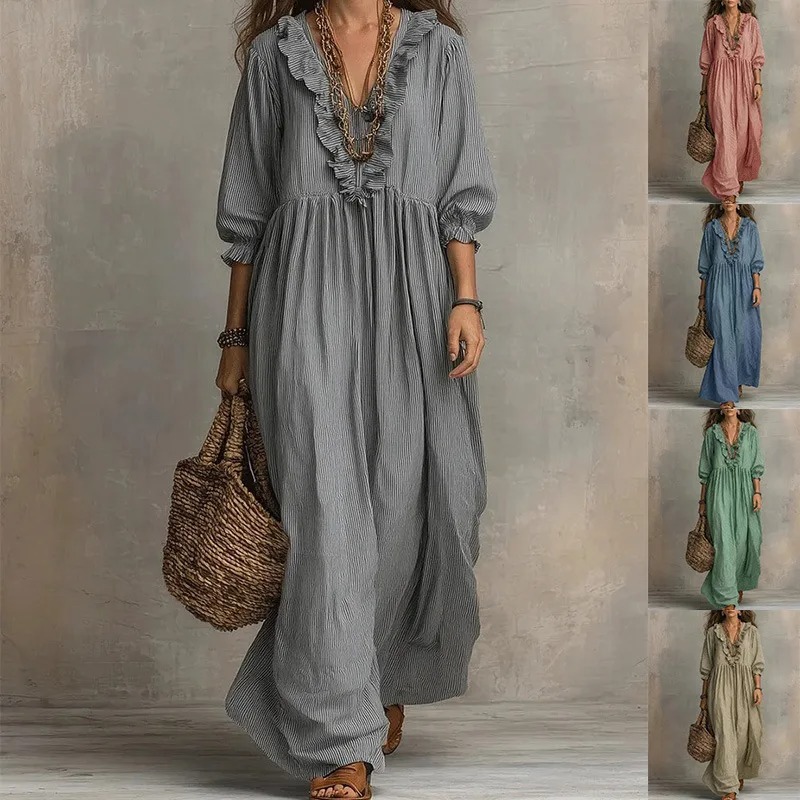 Women'S Fashion Website - Novo Vestido Casual de Moda com