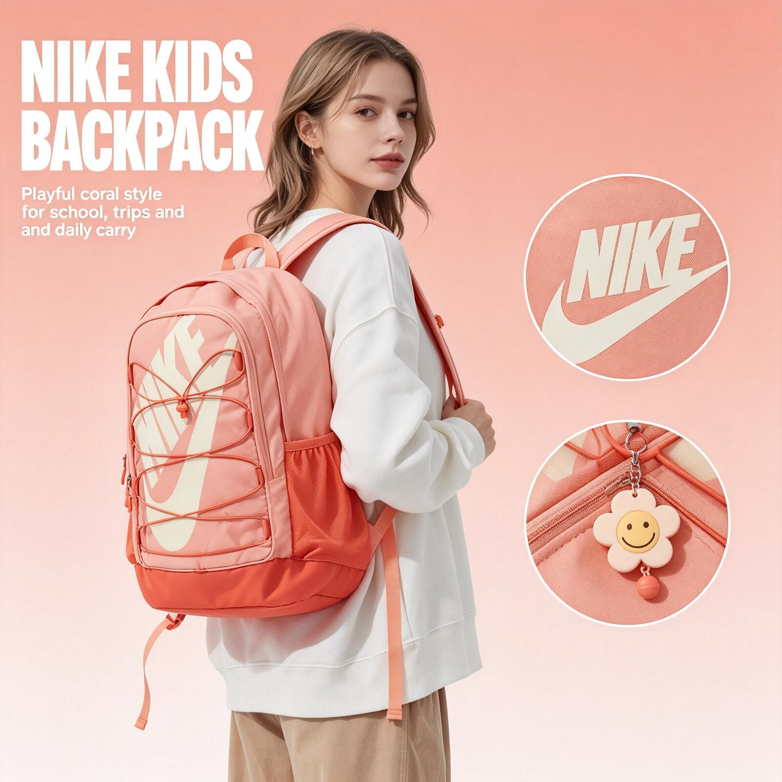 Women'S Fashion Backpack - Nike para homens e mulheres, bolsa