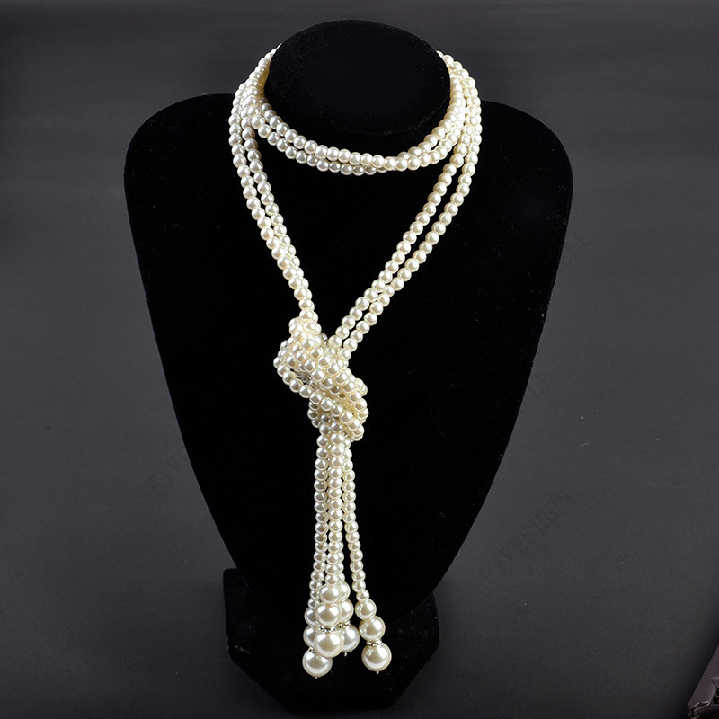 Women'S Fashion Of The 1920S - 1920s pérolas colar moda pérolas falsas