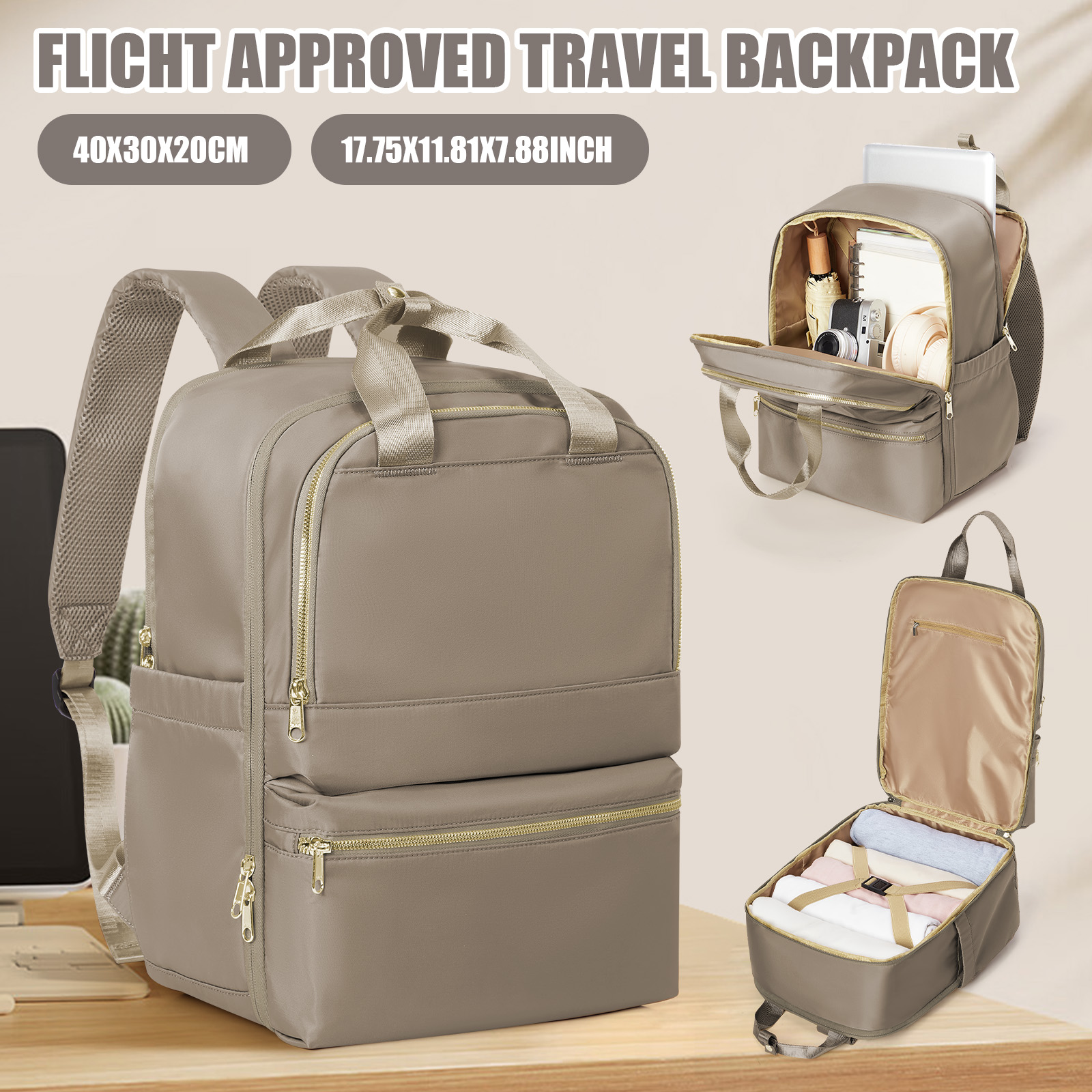 Women'S Fashion Backpack - Ryanair 40x30x20 mochila de viagem para