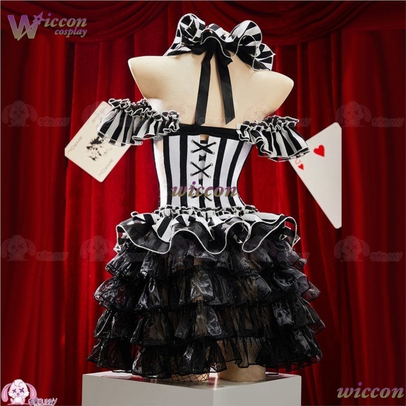 Corset Top Boned - The Freak Circus Pierrot Original Striped