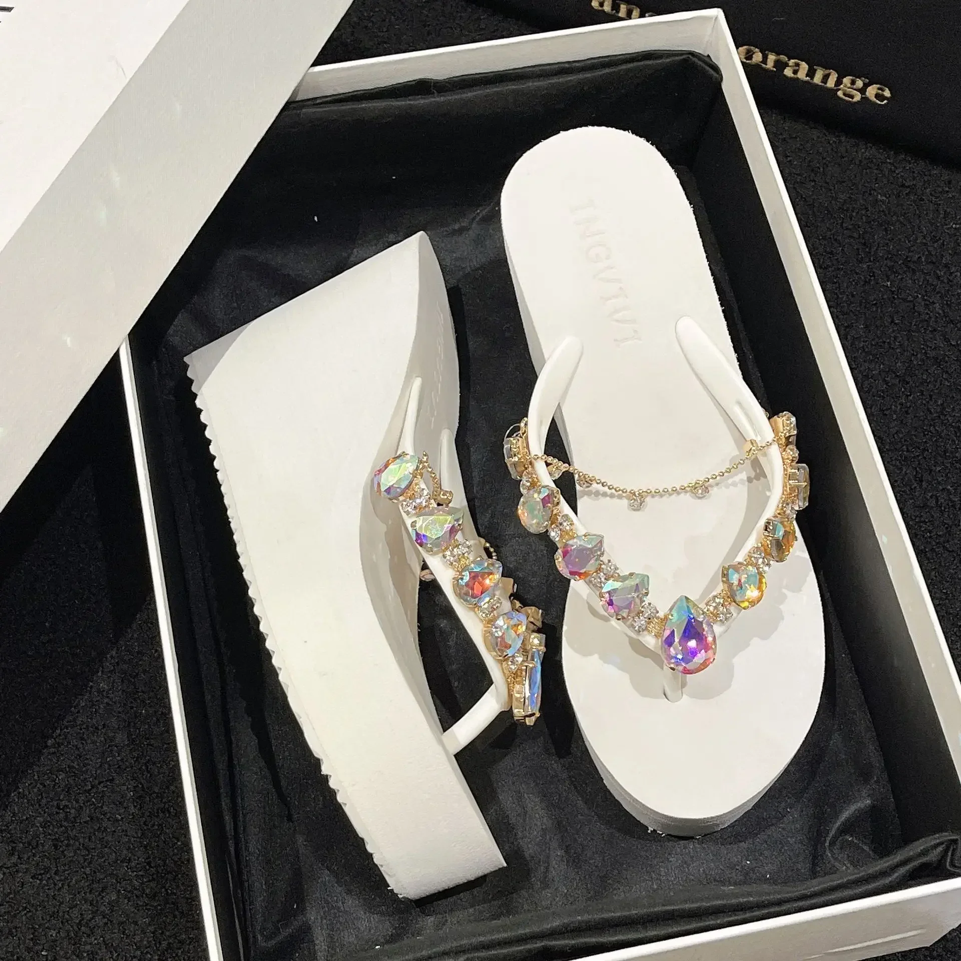 Women'S Fashion Jewellery - Chinelos femininos novos chinelos de salto