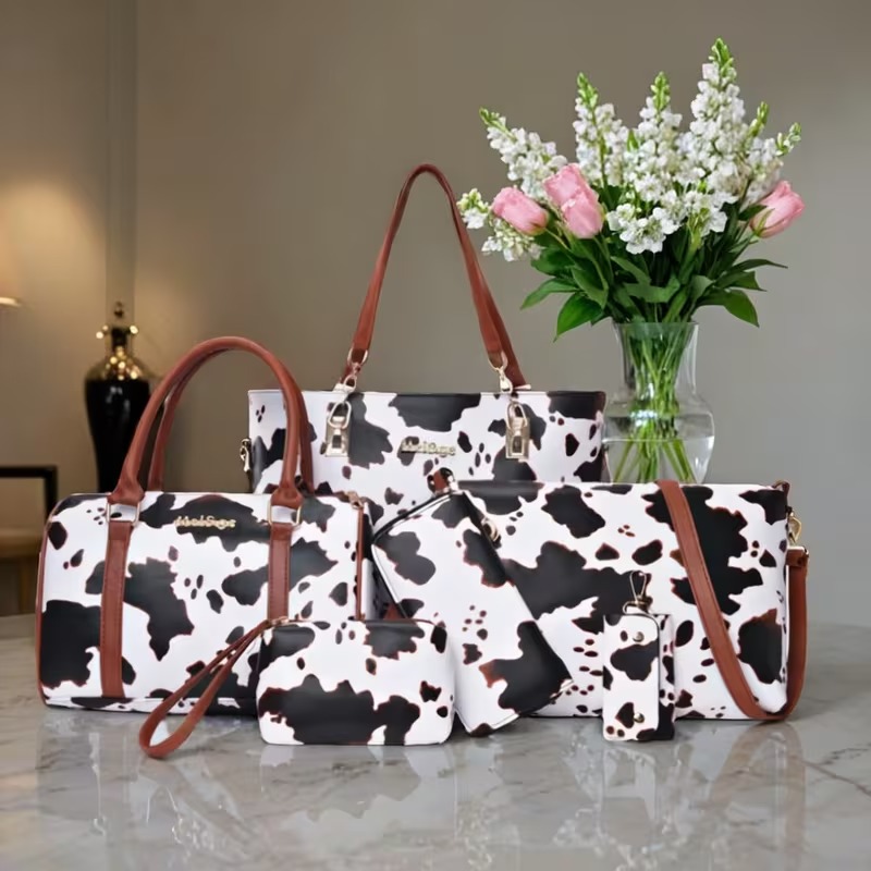 Crossbody Bag Women - Conjunto de 6 Peças de Bolsas