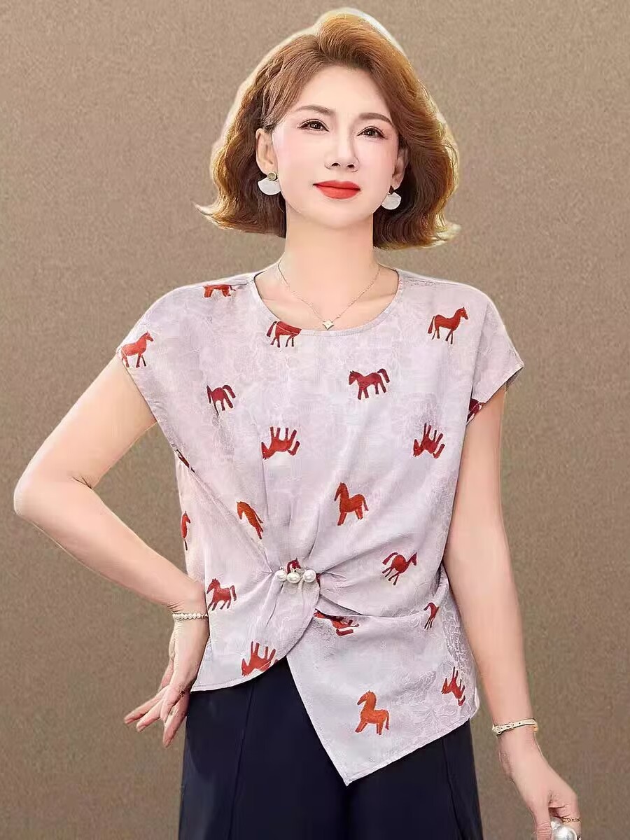 Women Fashion Over 50 - Conjunto Feminino Elegante de Verão 2026: