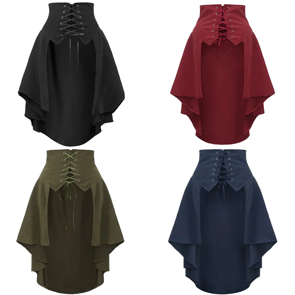 Corset Top Boned - Saia Sobressaia Destacável Feminina Punk com