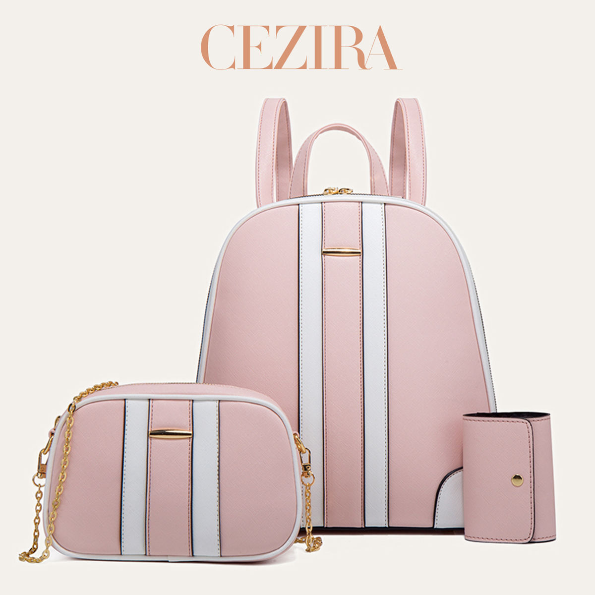 Women'S Fashion Backpack - Conjunto de Mochila CR Fashion com
