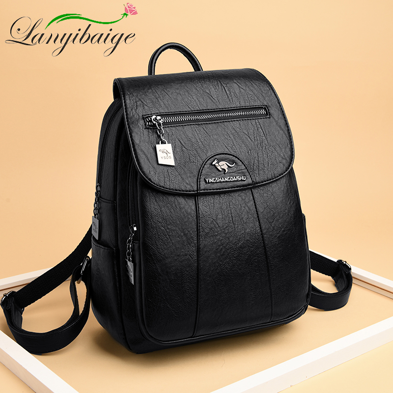 Women'S Fashion Backpack - Mochila Feminina Nova 2026 de Alta