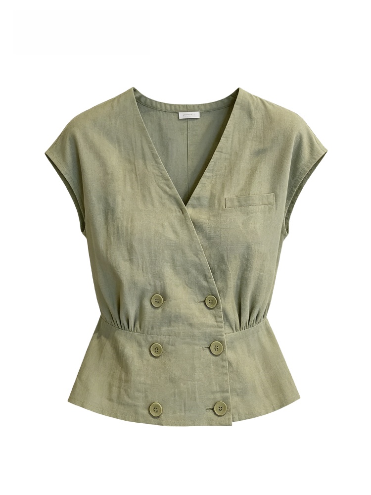 Women'S Young Fashion - Camisa Sem Mangas Plus Size para