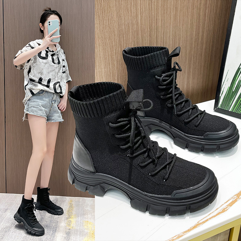 Women'S Fashion Hiking Boots - Calçados de caminhada femininos, estilo britânico,