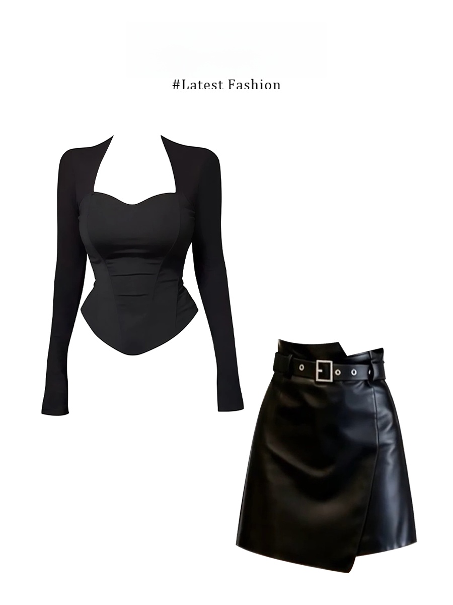 Women'S Young Fashion - Conjunto de Saia e Blusa de
