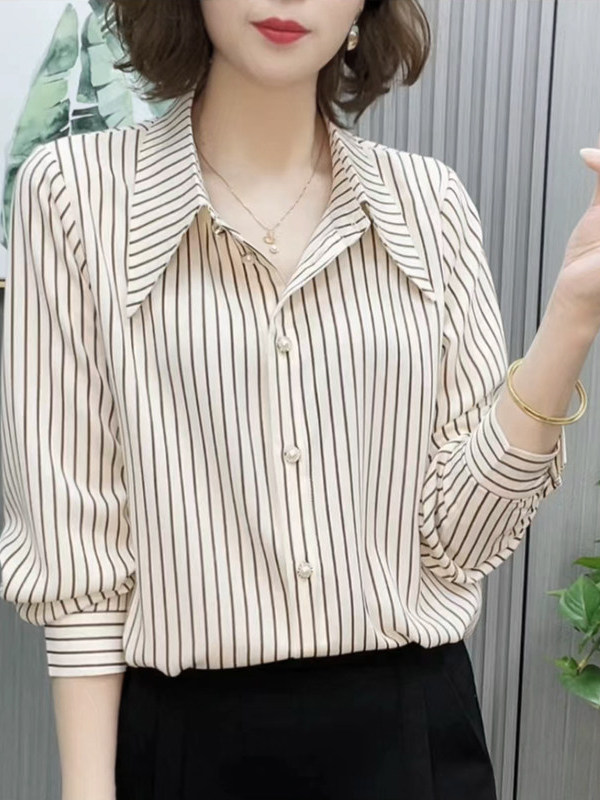 Camisa Casual Fina de Manga Lo - Women Fashion Over 60 avaliação e preço