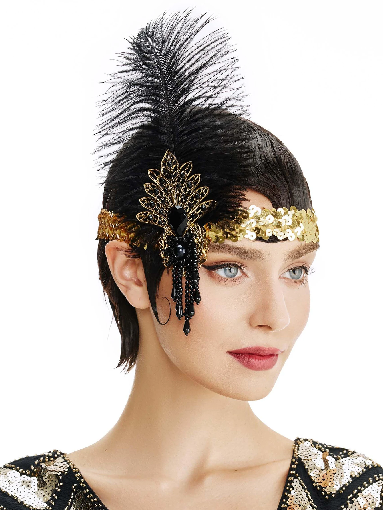 Strass hairband 1920s vintage  - Women'S Fashion Of The 1920S avaliação e preço