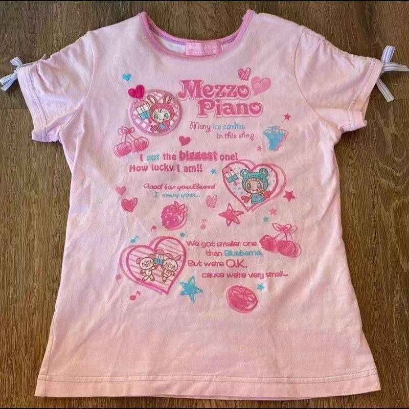 Camisetas Vintage Kawaii Fofas - Women'S Fashion Tops avaliação e preço