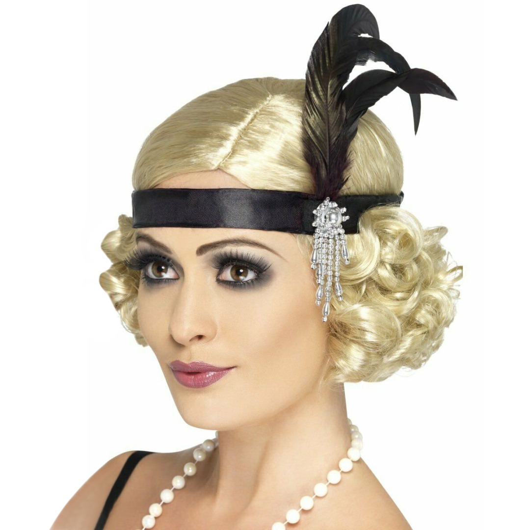 Flapper Feather Headband para  - Women'S Fashion Of The 1920S avaliação e preço