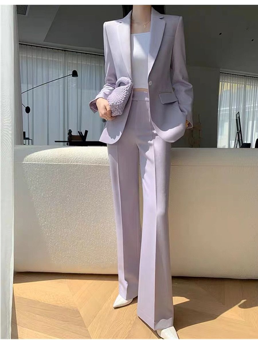 Allingentle roxo feminino 2 pe - Women'S Fashion Blazer avaliação e preço