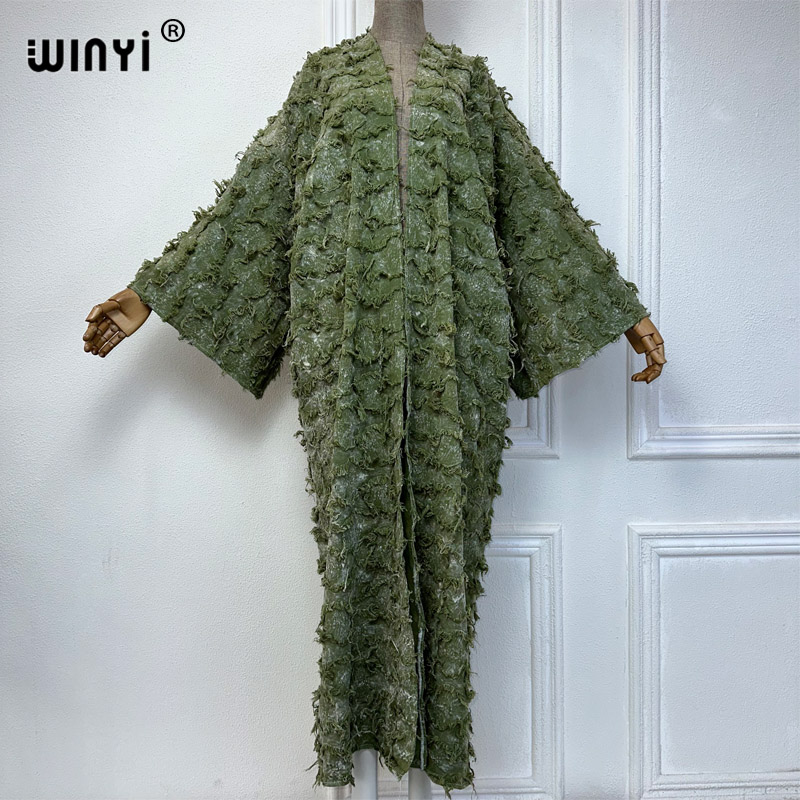 WINYI-Cardigã de algodão tingi - Kimono Cardigan Women avaliação e preço