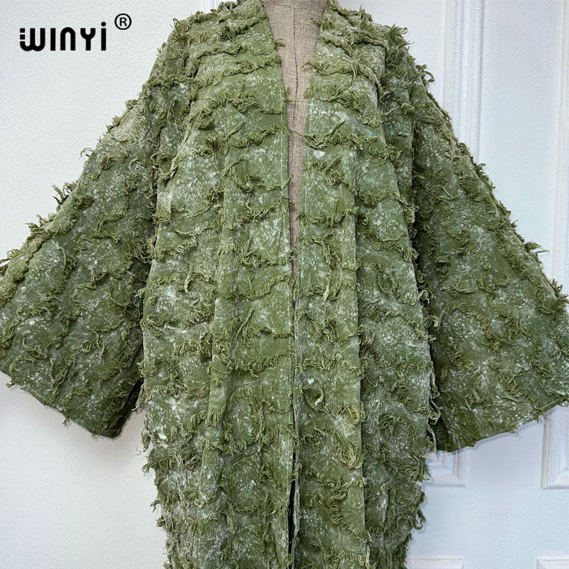 WINYI-Cardigã de algodão tingi - Kimono Cardigan Women avaliação e preço
