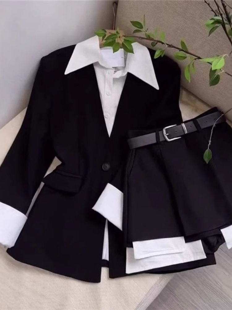 Conjuntos de Saia em Duas Peça - Women'S Fashion Blazer avaliação e preço