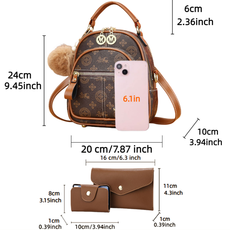 Conjunto de 3 peças de bolsas  - Crossbody Bag Women avaliação e preço