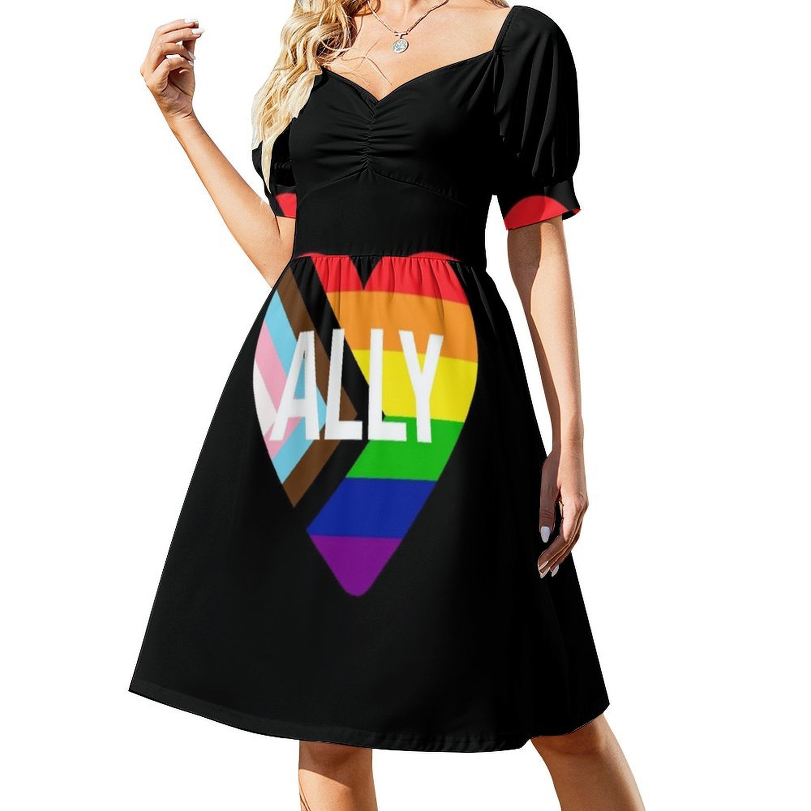Progresso bandeira do orgulho  - Women Fashion Gown avaliação e preço