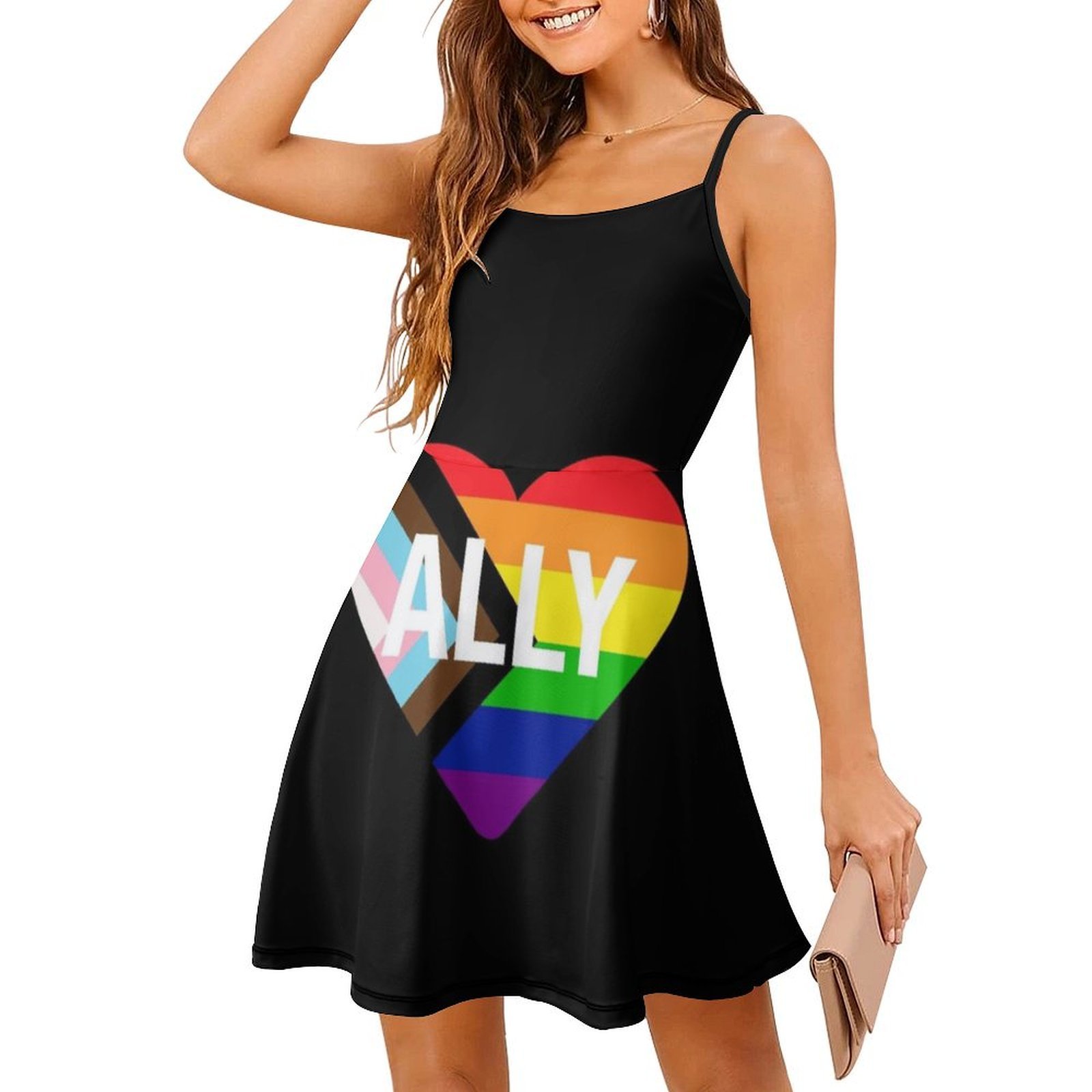 Progresso bandeira do orgulho  - Women Fashion Gown avaliação e preço