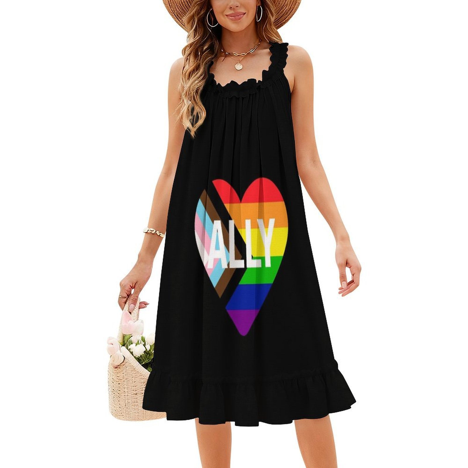 Progresso bandeira do orgulho  - Women Fashion Gown avaliação e preço