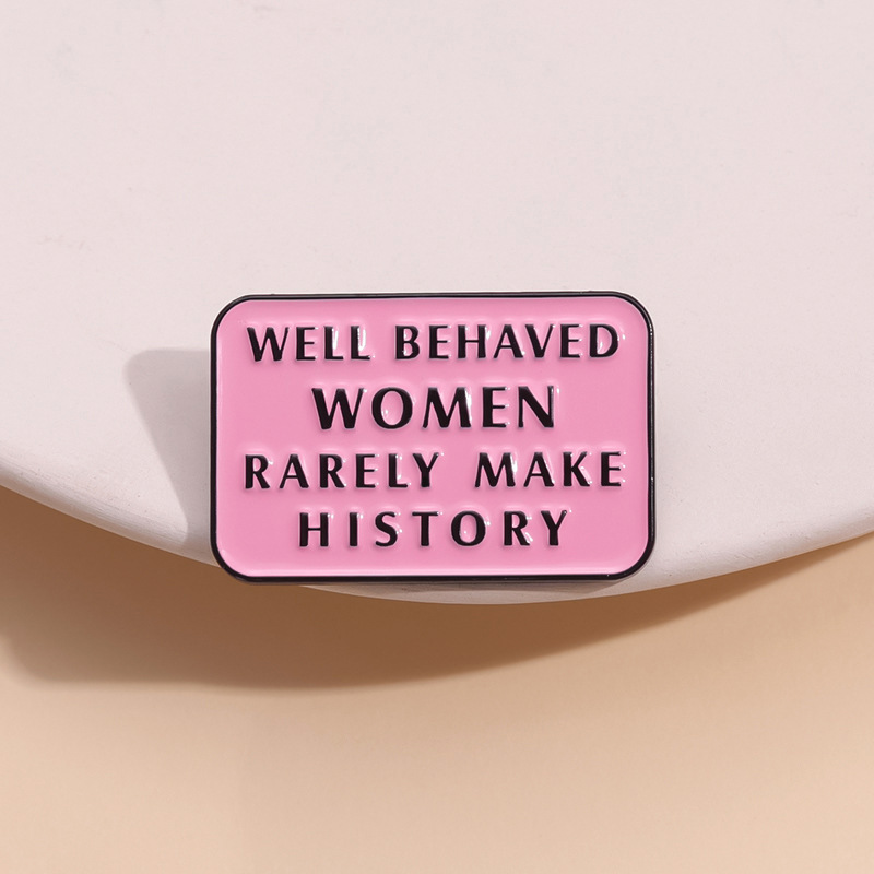 Broches de Esmalte Girl Power  - Women Fashion History avaliação e preço