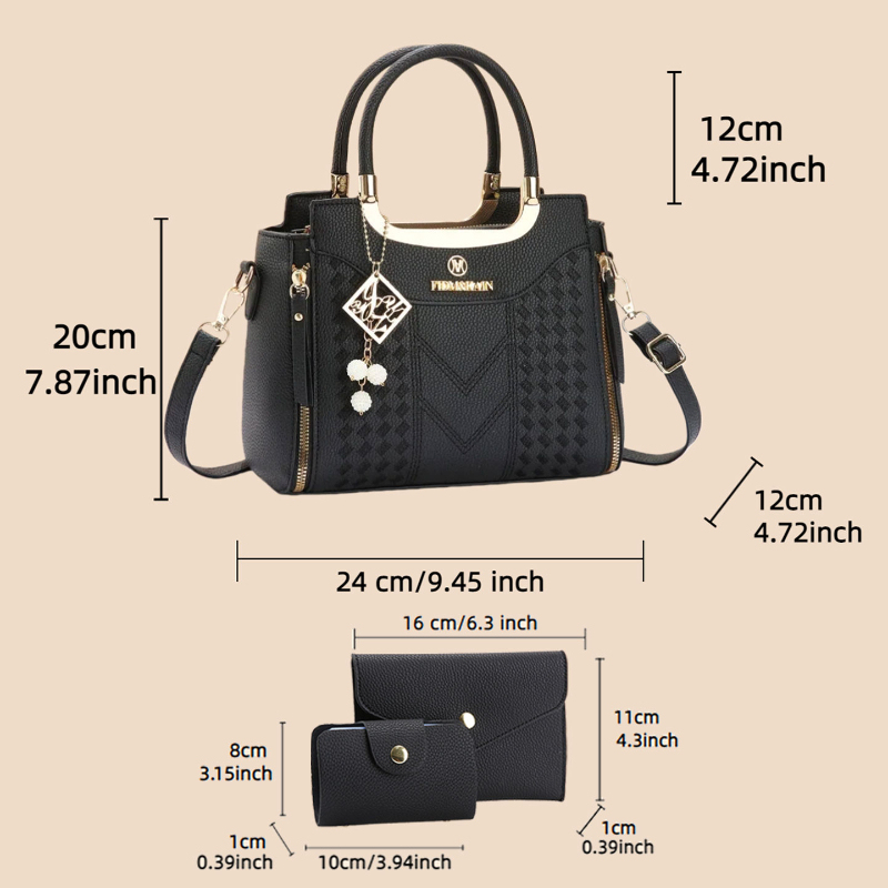 Conjunto de bolsas de 3 peças  - Crossbody Bag Women avaliação e preço