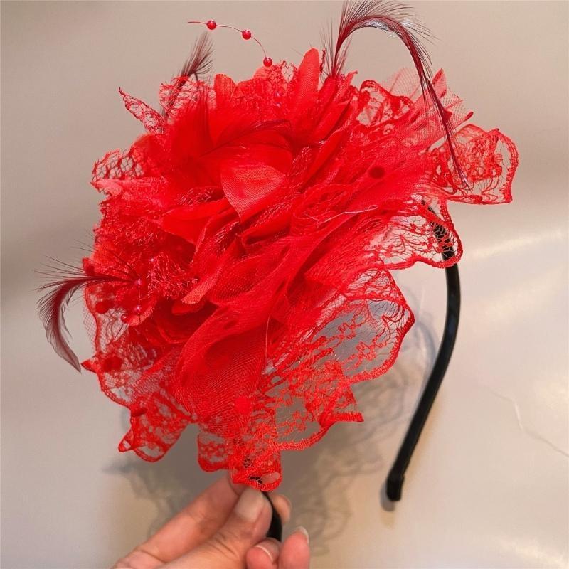 A52e Lace Flor Hair Hoop para  - Women'S Fashion Of The 1920S avaliação e preço