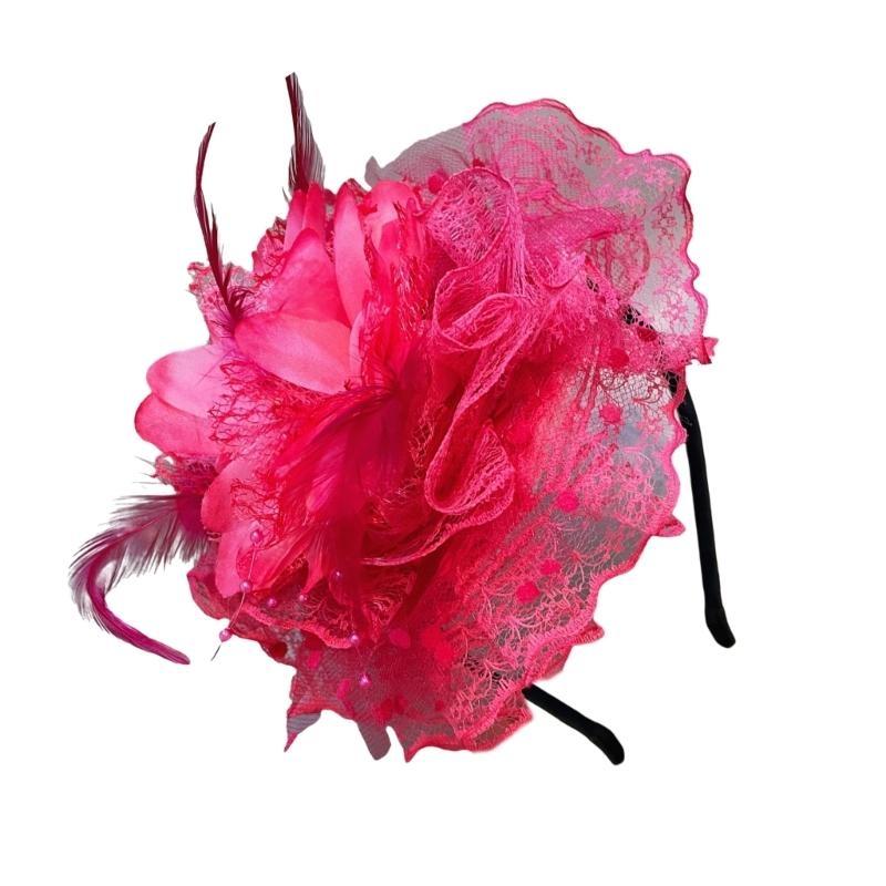 A52e Lace Flor Hair Hoop para  - Women'S Fashion Of The 1920S avaliação e preço
