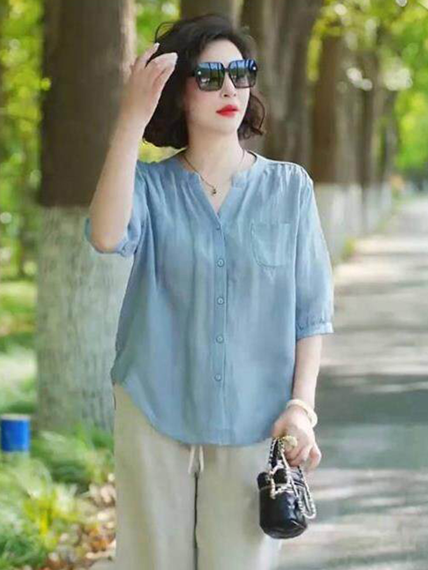 Camisa Feminina de Manga Média - Women'S Young Fashion avaliação e preço