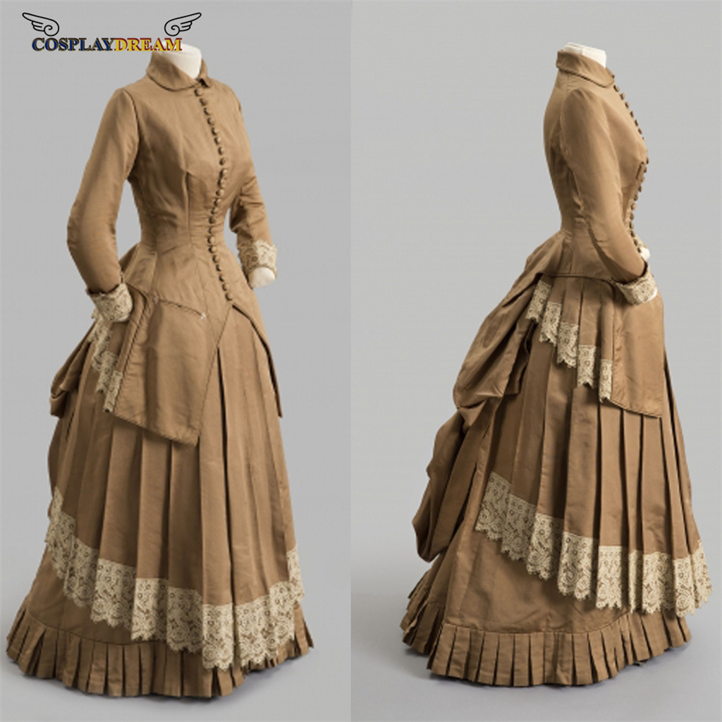 Vestido de moda do século 19,  - Women Fashion Gown avaliação e preço