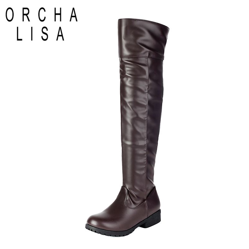 Orcha lisa 2025 moda coxa bota - Women Fashion Over 50 avaliação e preço