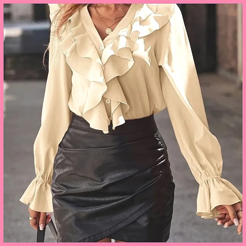 Blusa Elegante Feminina 2025 c - Women'S Fashion Tops avaliação e preço