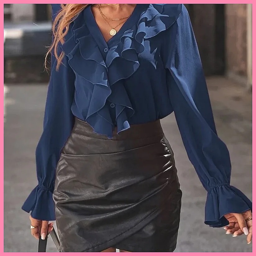 Blusa Elegante Feminina 2025 c - Women'S Fashion Tops avaliação e preço