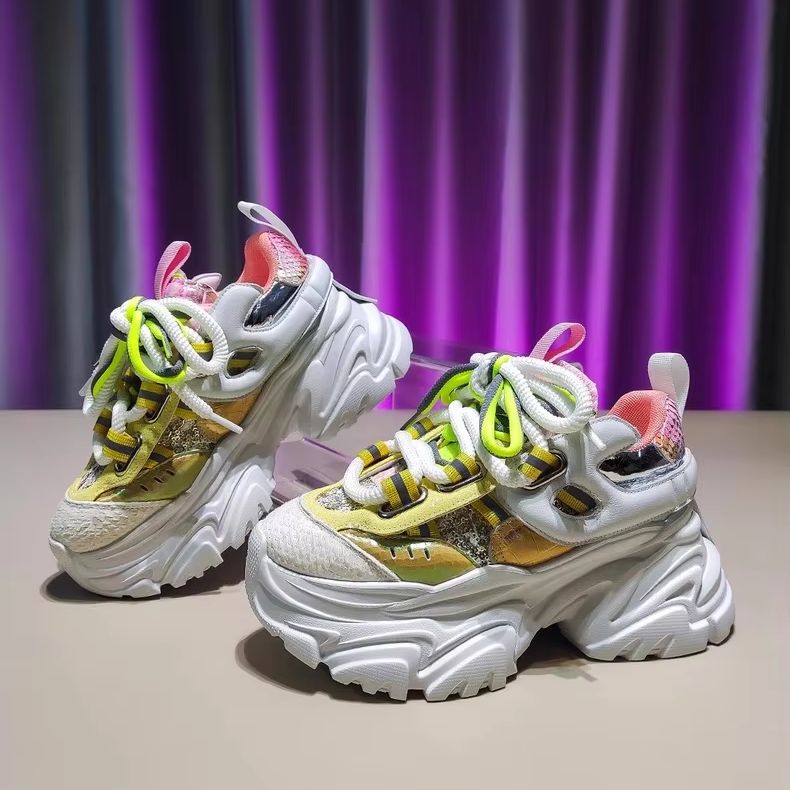 Sapatos Femininos de Primavera - Women'S Yellow Fashion Sneakers avaliação e preço