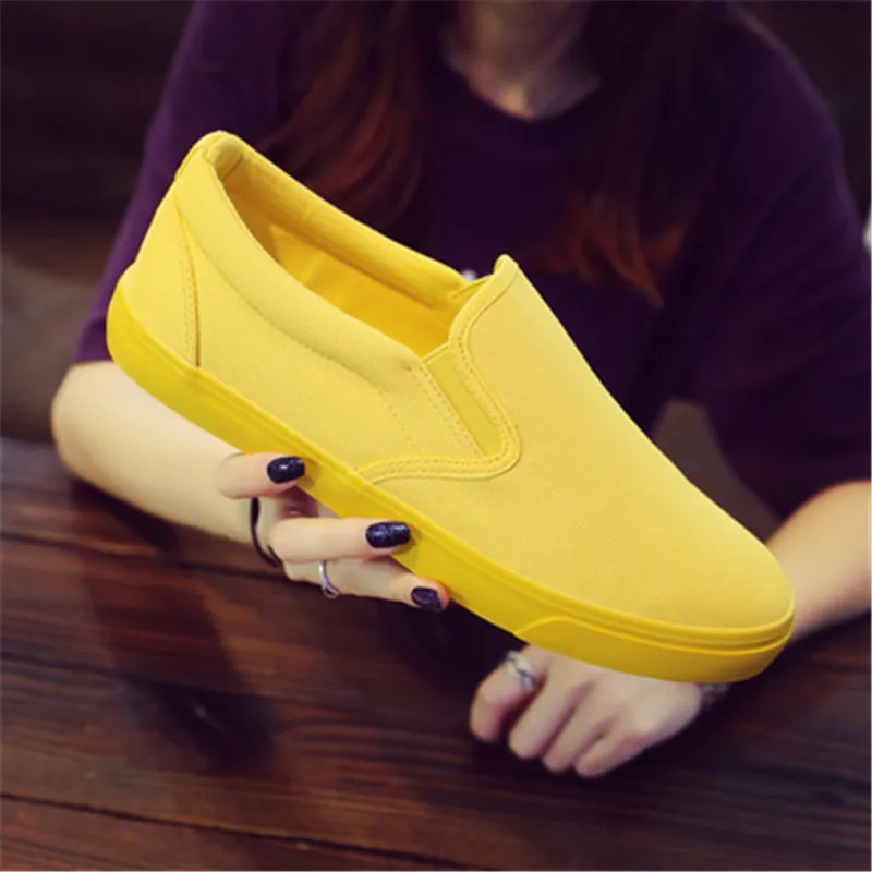 Homens e mulheres respirável l - Women'S Yellow Fashion Sneakers avaliação e preço