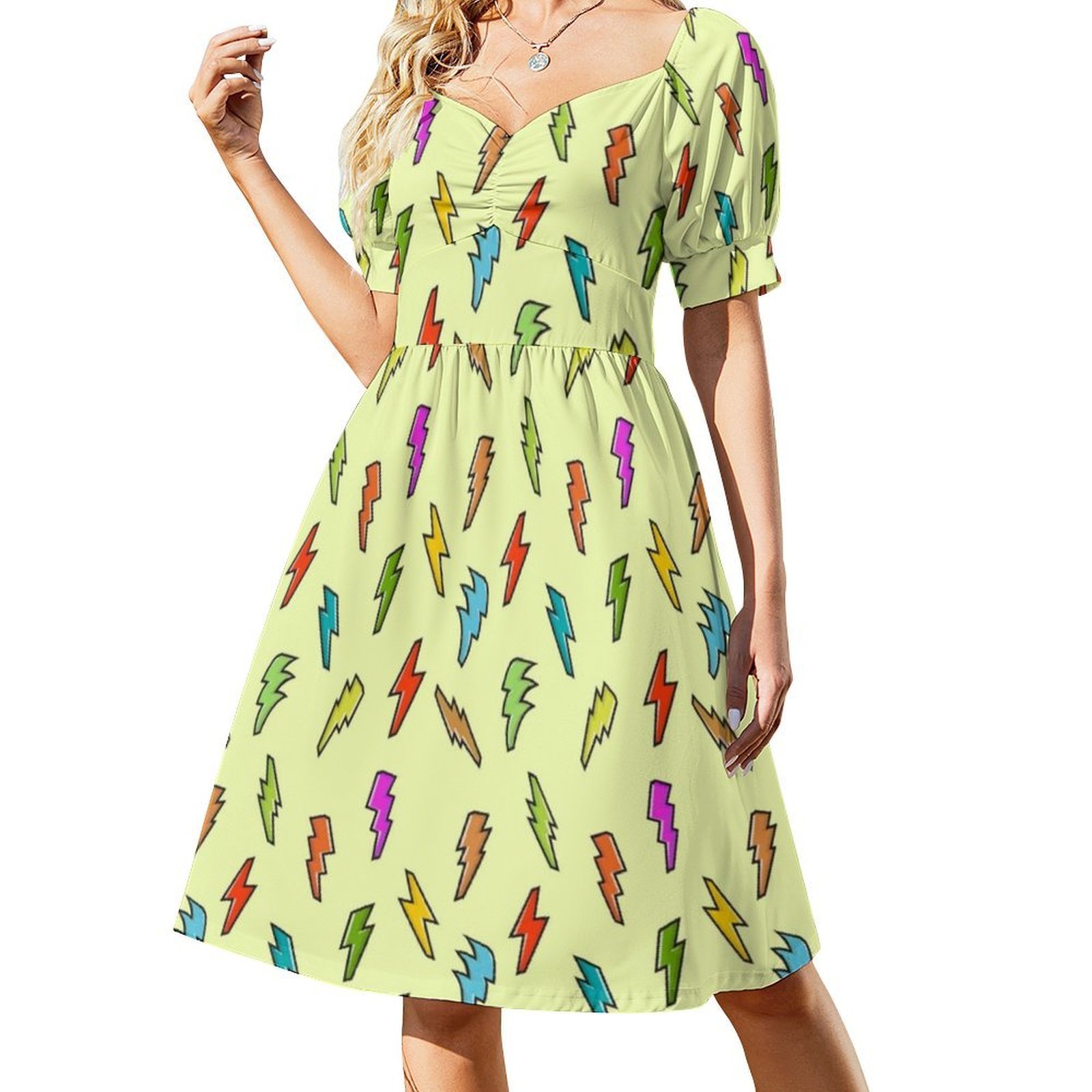 Relâmpago padrão boho chique v - Women Fashion Gown avaliação e preço