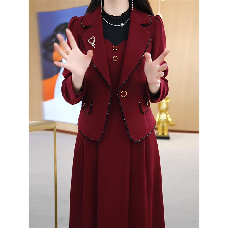 High end terno jaqueta vestido - Women'S Fashion Blazer avaliação e preço