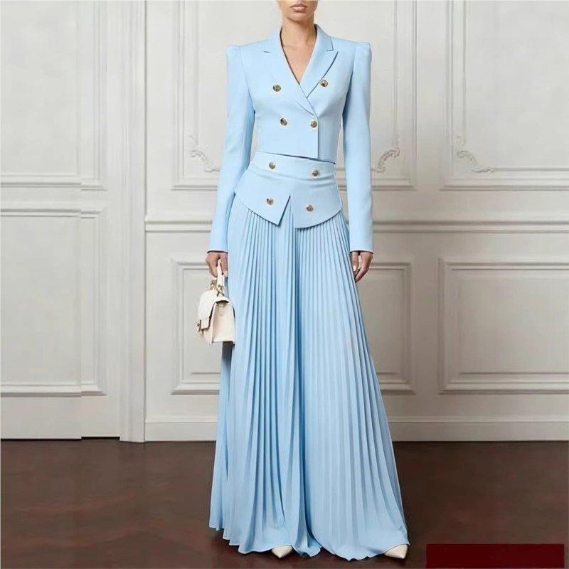 Conjunto Elegante de 2 Peças:  - Women'S Fashion Blazer avaliação e preço