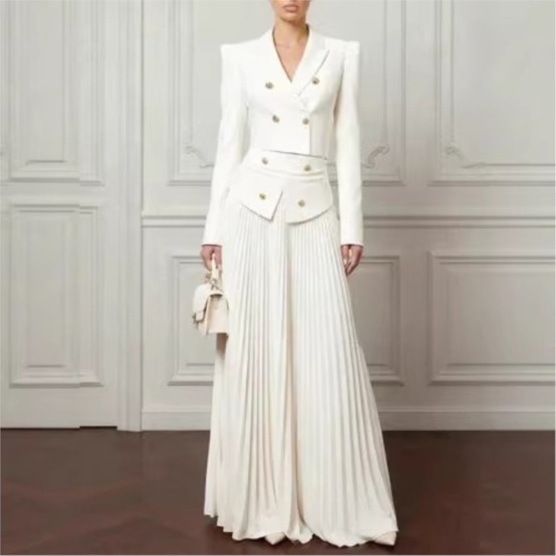Conjunto Elegante de 2 Peças:  - Women'S Fashion Blazer avaliação e preço