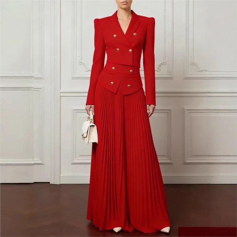 Conjunto Elegante de 2 Peças:  - Women'S Fashion Blazer avaliação e preço