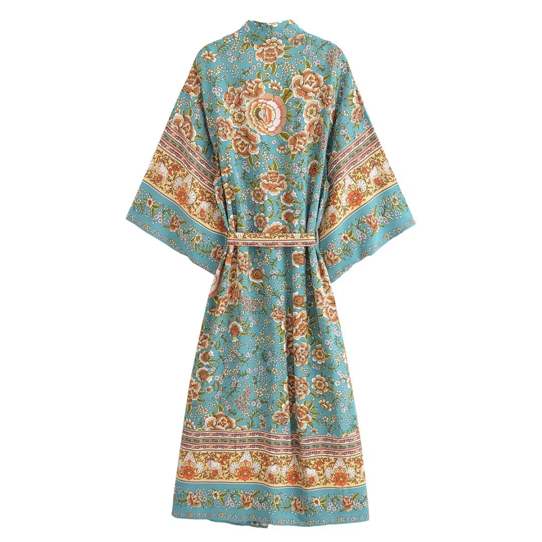 Camisa Kimono Feminina Verde c - Kimono Cardigan Women avaliação e preço