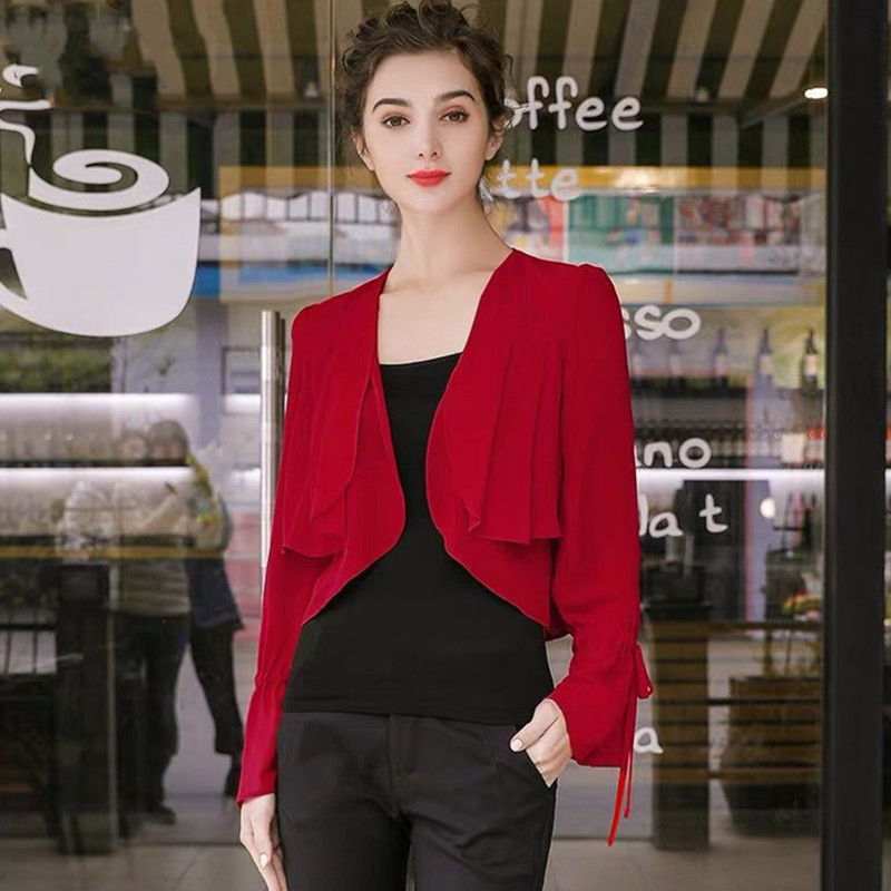 Mulheres babados manga fina ca - Kimono Cardigan Women avaliação e preço