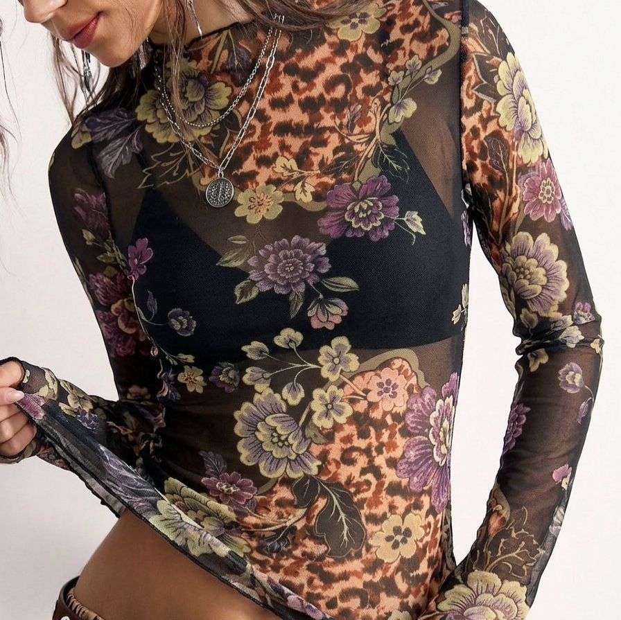 B 2026 Camiseta Transparente c - Women'S Fashion Tops avaliação e preço