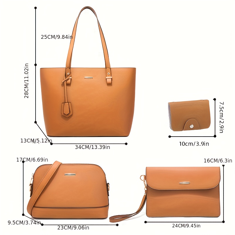 4 pçs moda feminina conjuntos  - Crossbody Bag Women avaliação e preço