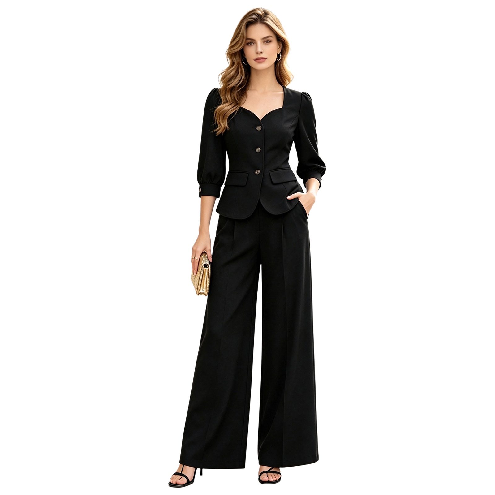 Conjunto de Roupas Formais par - Women'S Fashion Blazer avaliação e preço